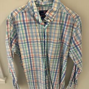 Vineyard Vines Men's Colorful Plaid Button-Down Shirt